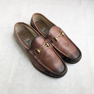 Gucci Horsebit Loafers Brown Men 8.5 Leather